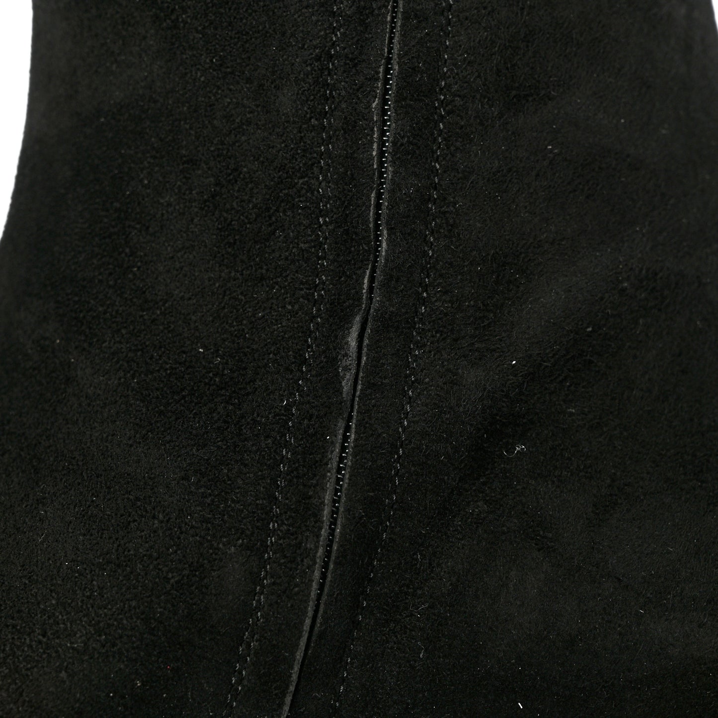 Kid Scamosciato GG Marmont Fringe Knee High Boots 40 Black