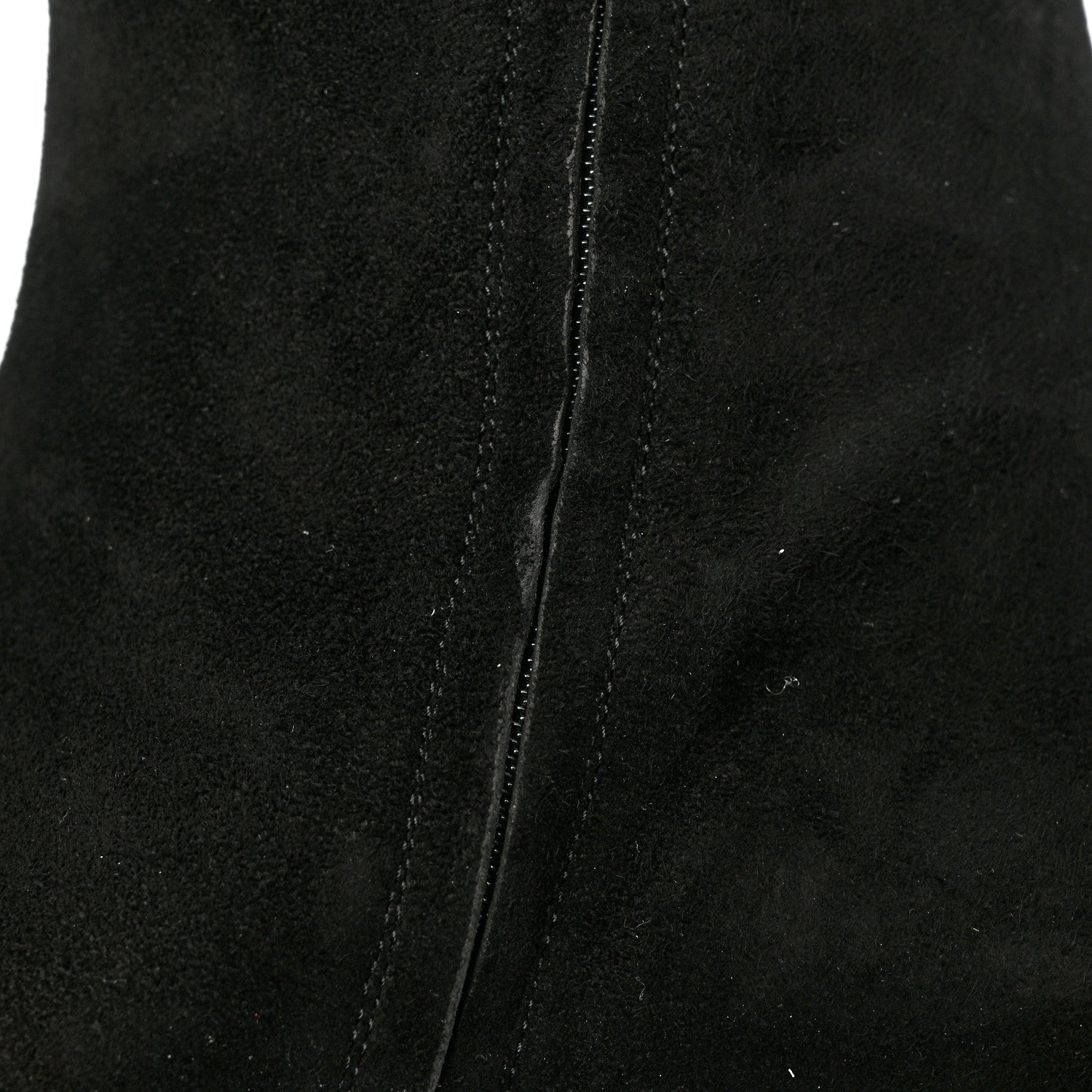 Gucci Kid Scamosciato GG Marmont Fringe Knee High Boots 40 Black 12 of 15