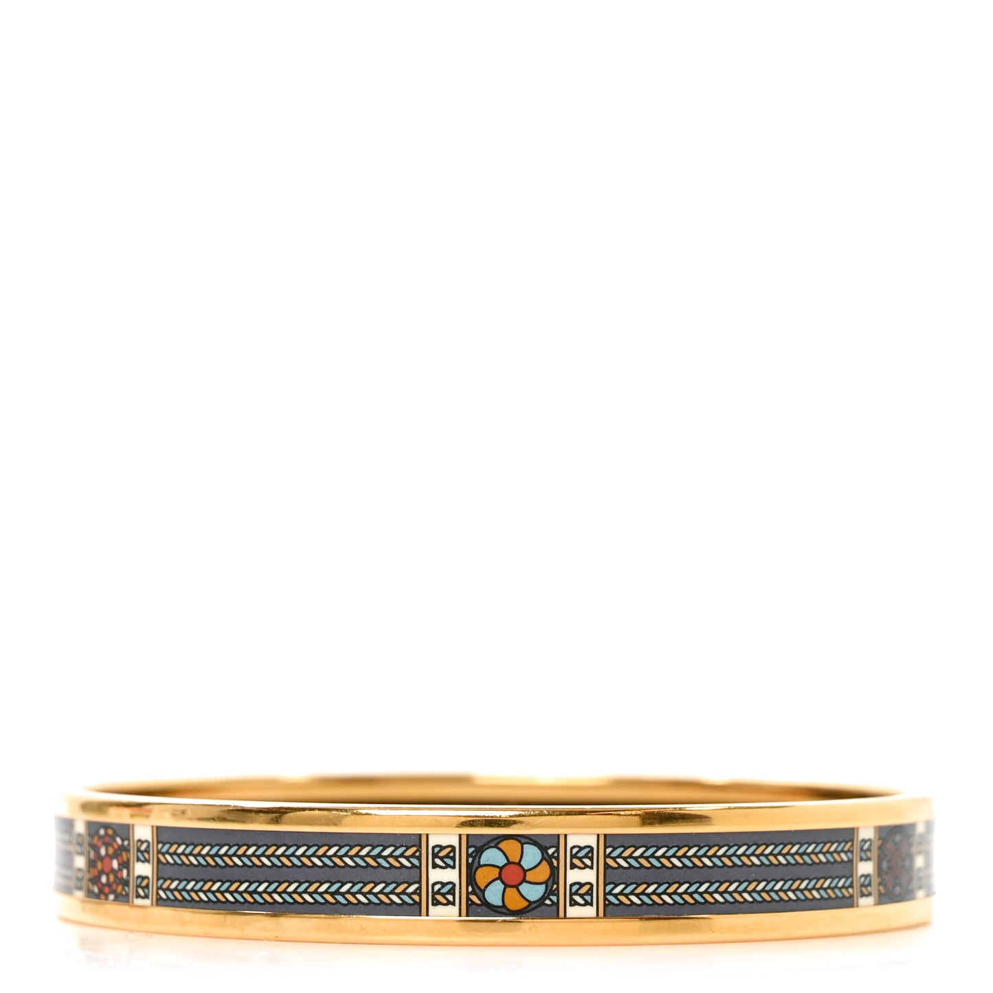 Enamel Printed Narrow Rubans de Cheval Bracelet 70