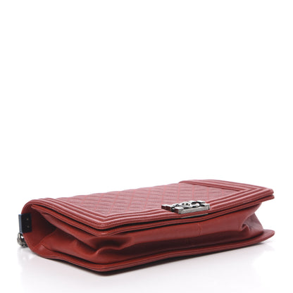 Chanel Caviar Quilted New Medium Boy Flap Dark Red 3 of 16