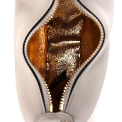 Fendi Vitello Grace Matte Nano Fendigraphy Hobo Charm White Ice 6 of 12