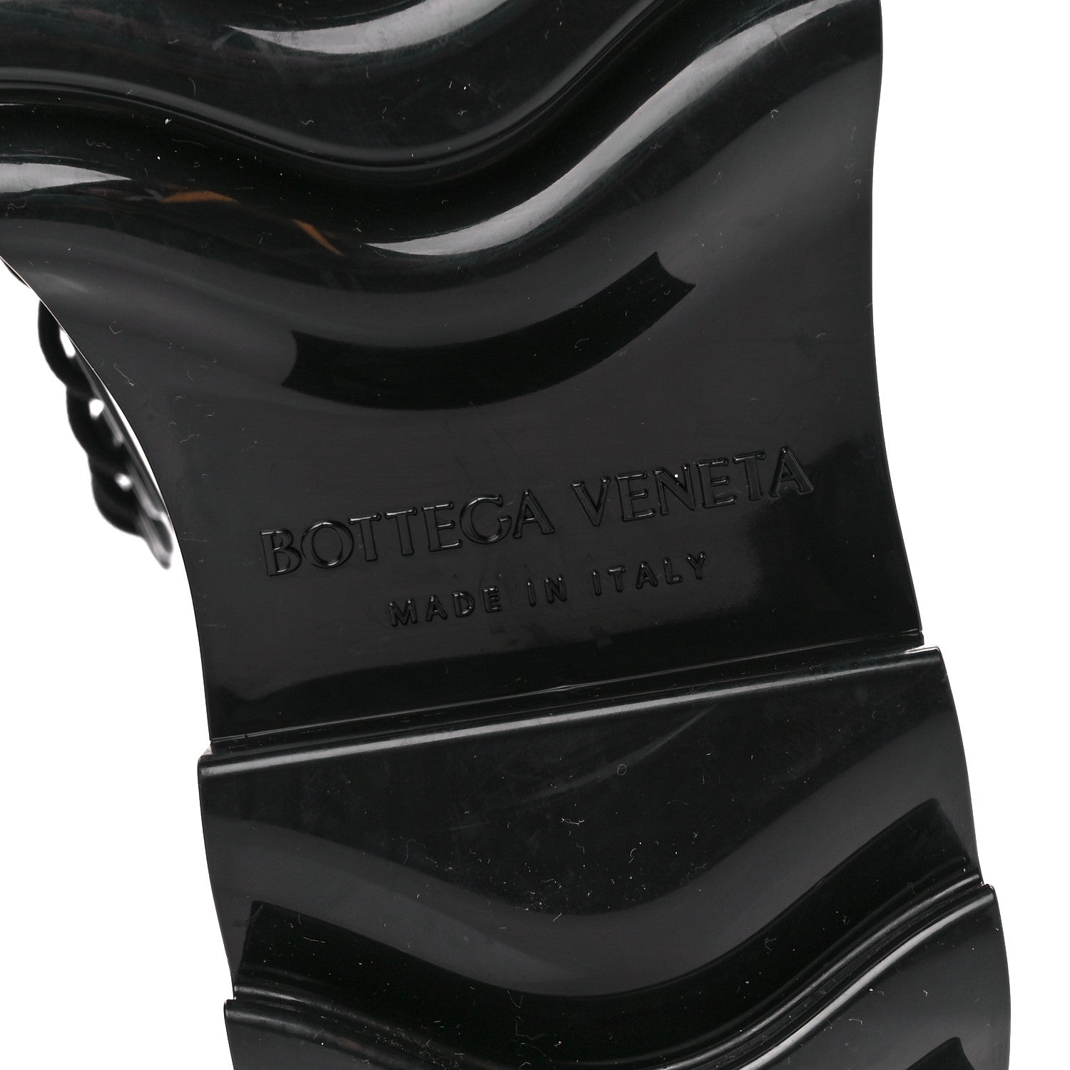 Bottega Veneta Rubber Stride Ankle Boots 39 Black 6 of 7