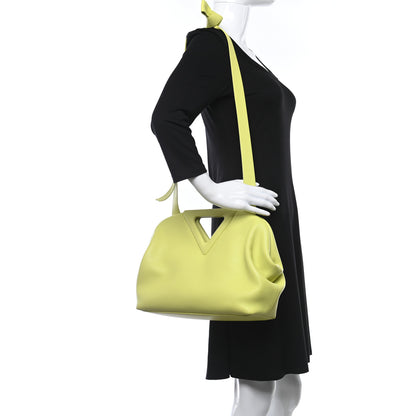 Bottega Veneta Calfskin Medium The Point Triangle Bag Seagrass 2 of 9