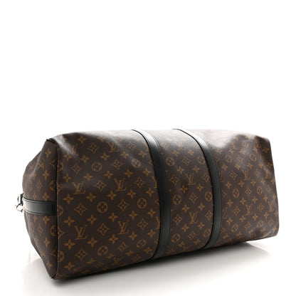 Louis Vuitton Monogram Macassar Keepall Bandouliere 55 3 of 9