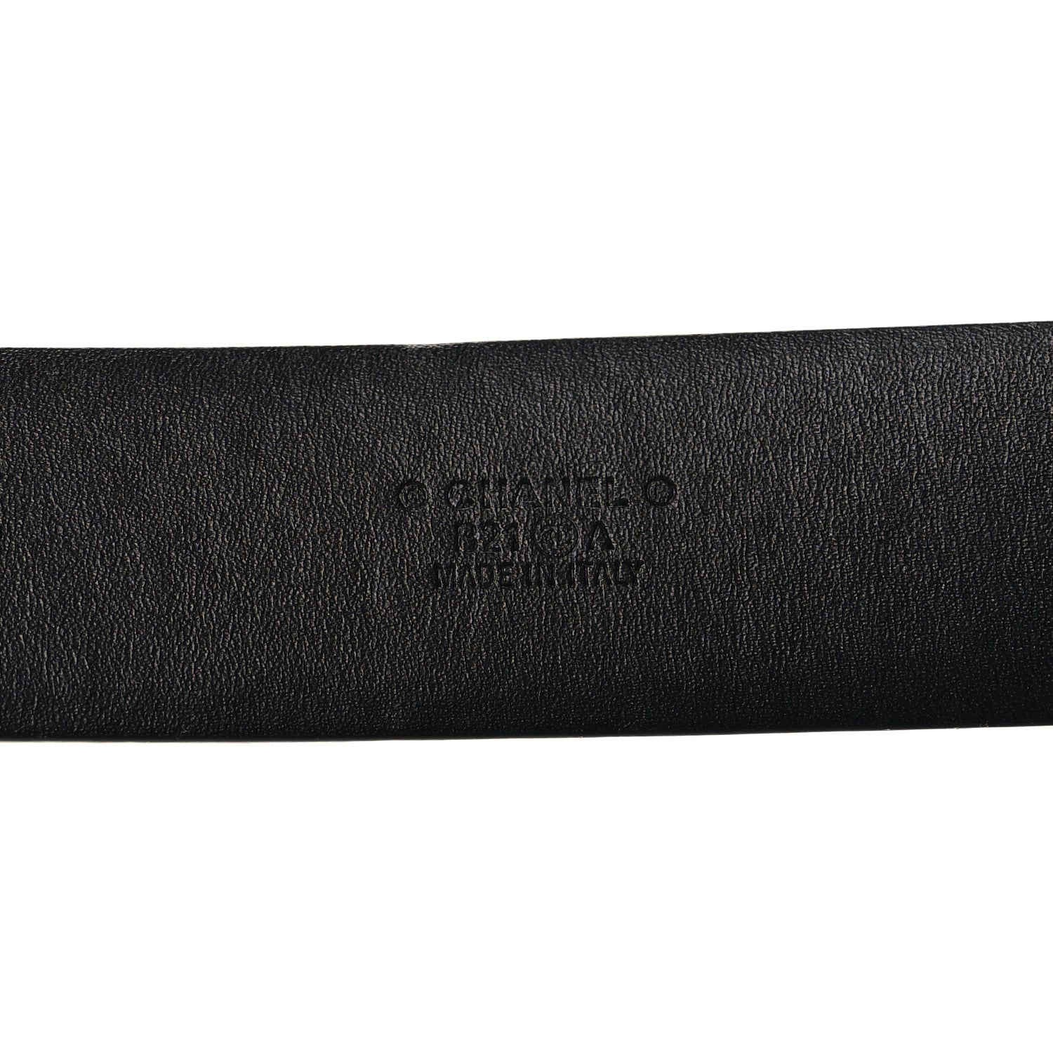 Chanel Calfskin Pearl Crystal CC Belt 75 30 Black 6 of 7
