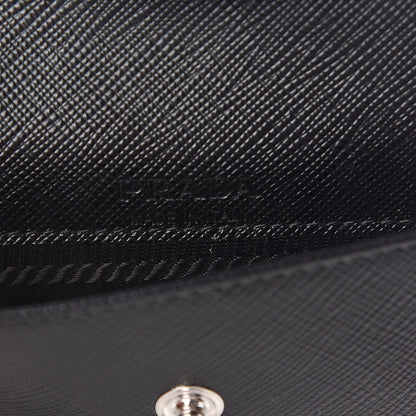Prada Saffiano Racing Logo Patch Mini Bag Black 6 of 8