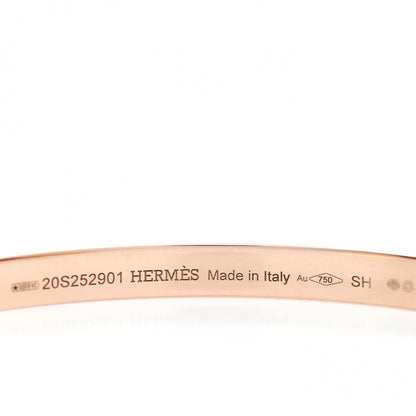 Hermes 18K Rose Gold Mini Clous Bracelet SH 4 of 4