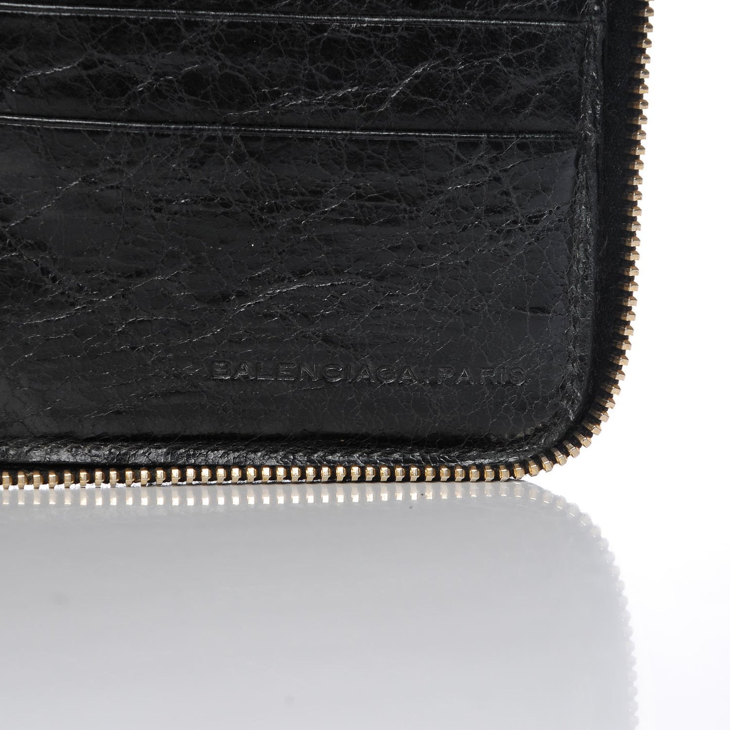 Agneau Giant 12 Gold Hardware Compagnon Wallet Black