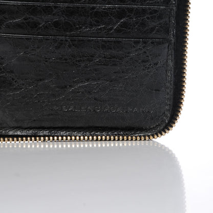 Balenciaga Agneau Giant 12 Gold Hardware Compagnon Wallet Black 6 of 13