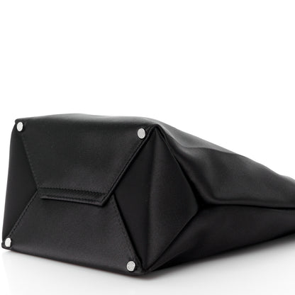 Alexander Wang Satin Lunch Bag Clutch Black 10 of 12