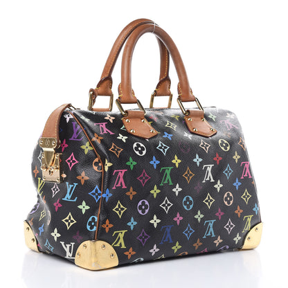 Louis Vuitton Monogram Multicolor Speedy 30 Black 3 of 19
