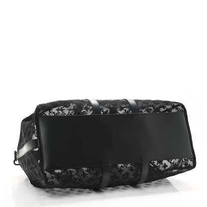 Louis Vuitton Monogram See Through Keepall Bandouliere 50 Black 4 of 9