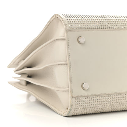 Saint Laurent Calfskin Studded Small Sac De Jour White 9 of 20