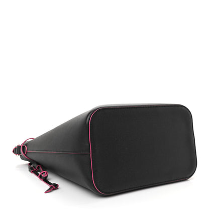 Louis Vuitton Calfskin Lockme Bucket Black 4 of 8