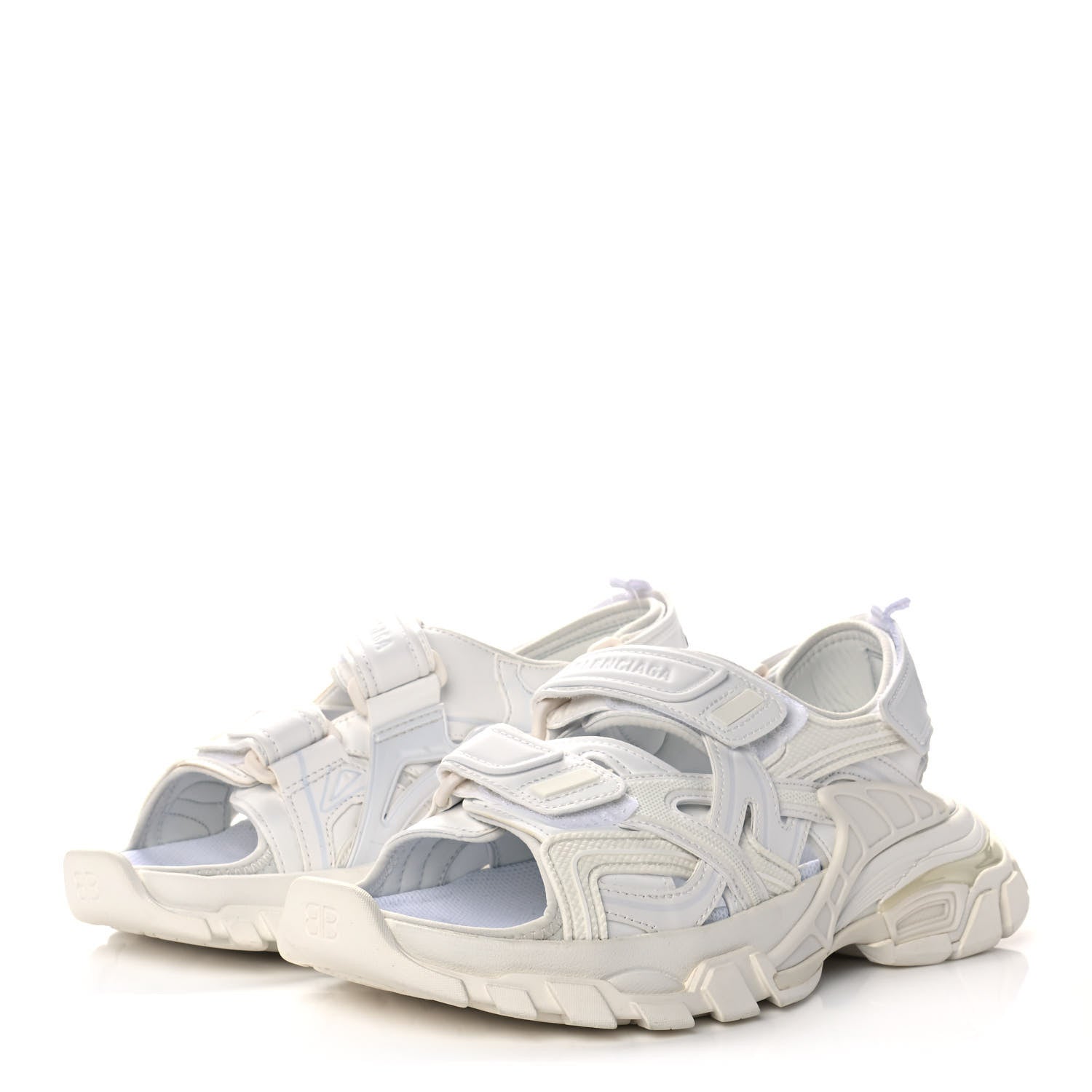Balenciaga Neoprene Rubber Womens Track Sandals 37 White 3 of 12