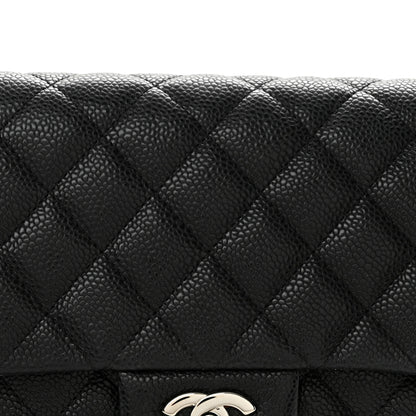Chanel Caviar Quilted Flap Clutch Black 8 of 12
