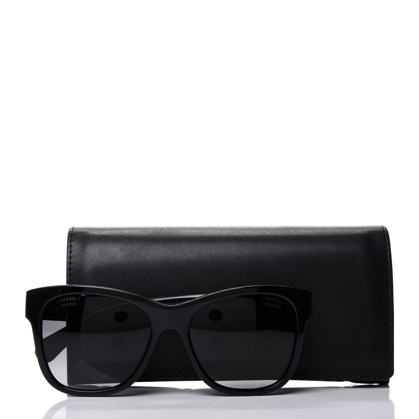 Acetate Square CC Sunglasses 5380 Black