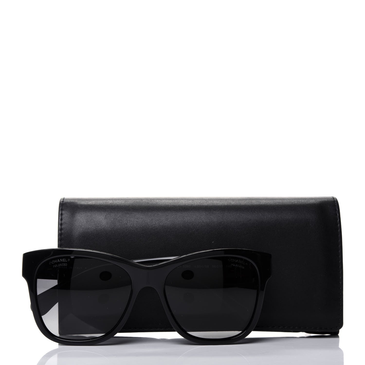 Chanel Acetate Square CC Sunglasses 5380 Black 8 of 8