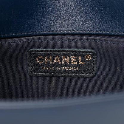Chanel Lambskin Quilted Medium Boy Flap Blue 6 of 15