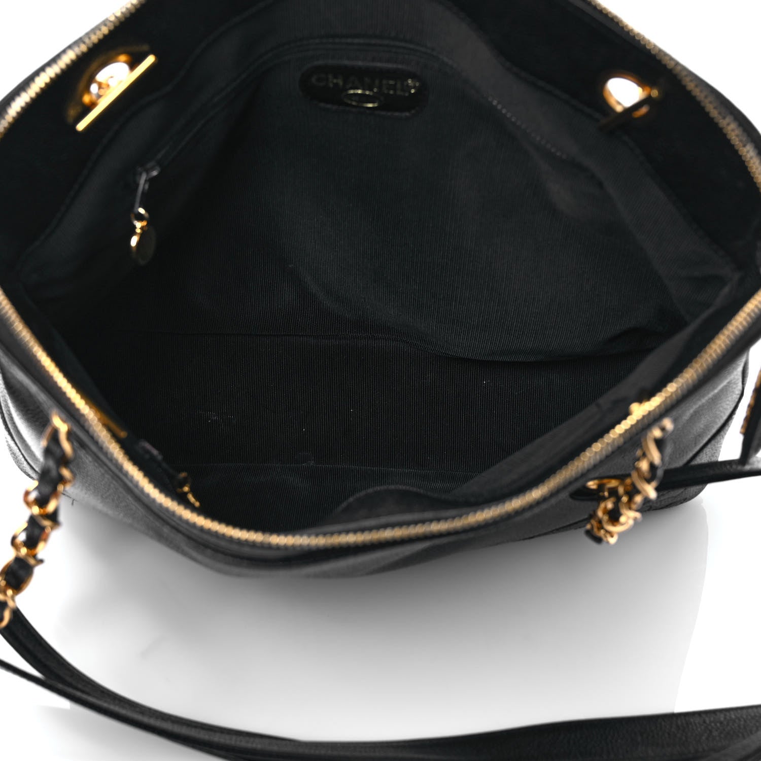 Chanel Caviar CC Shoulder Bag Black 4 of 8