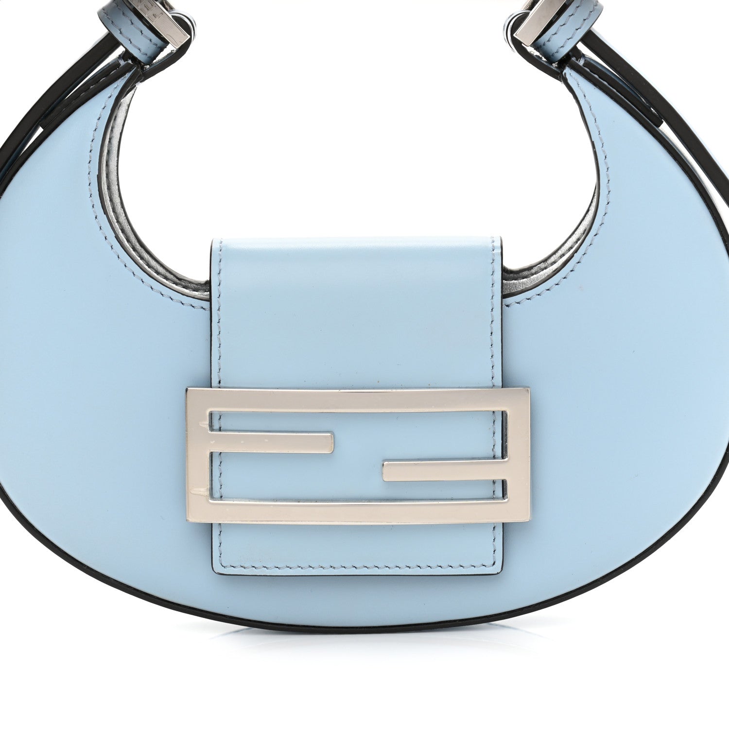 Fendi Vitello King Mini Cookie Hobo Bag Azzurro Baby 10 of 12
