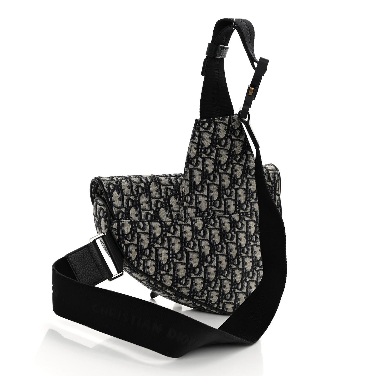 Oblique Mens Saddle Bag Blue