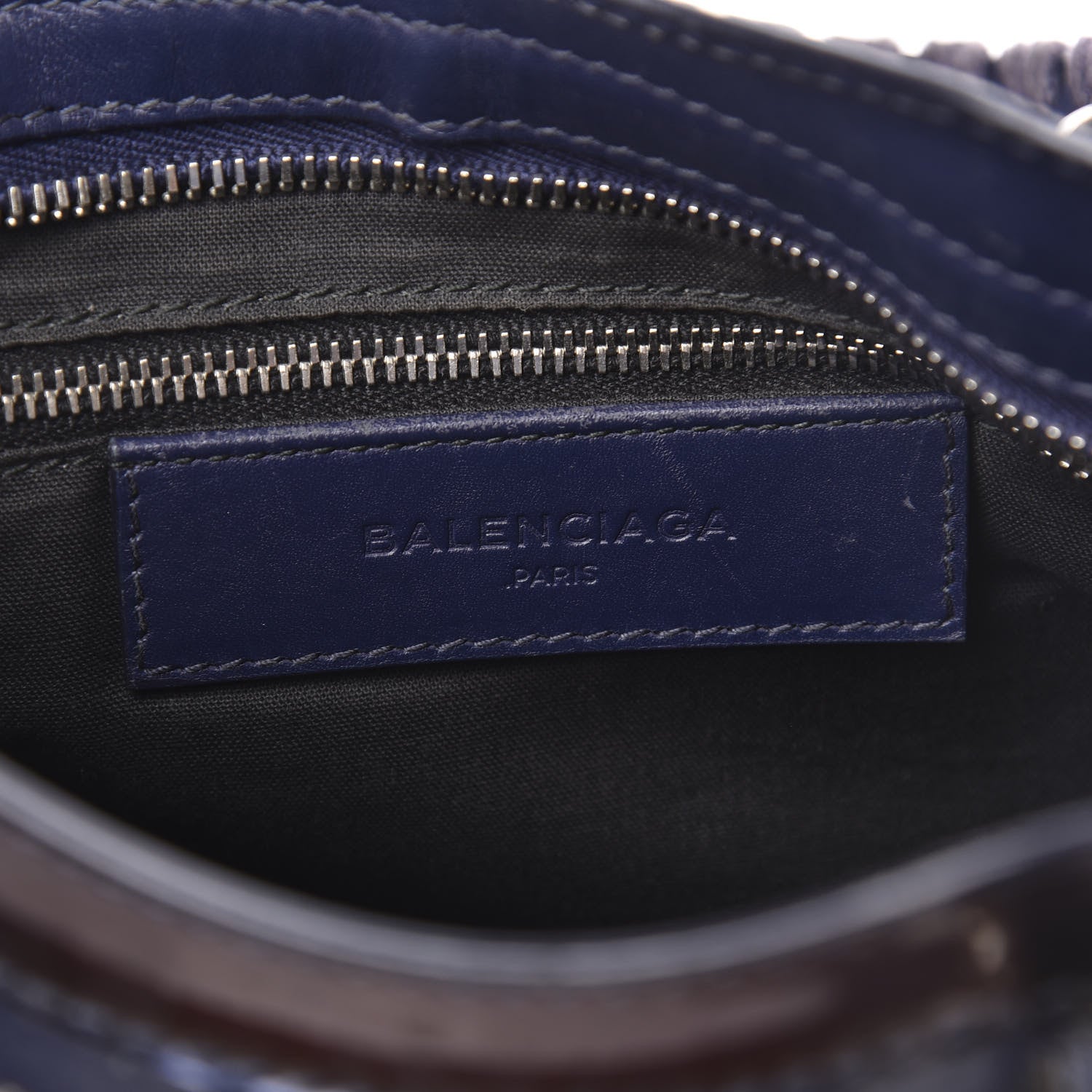 Balenciaga Smooth Calfskin Metallic Patent Giant 12 Silver Hardware Mini City Ultraviolet 6 of 14