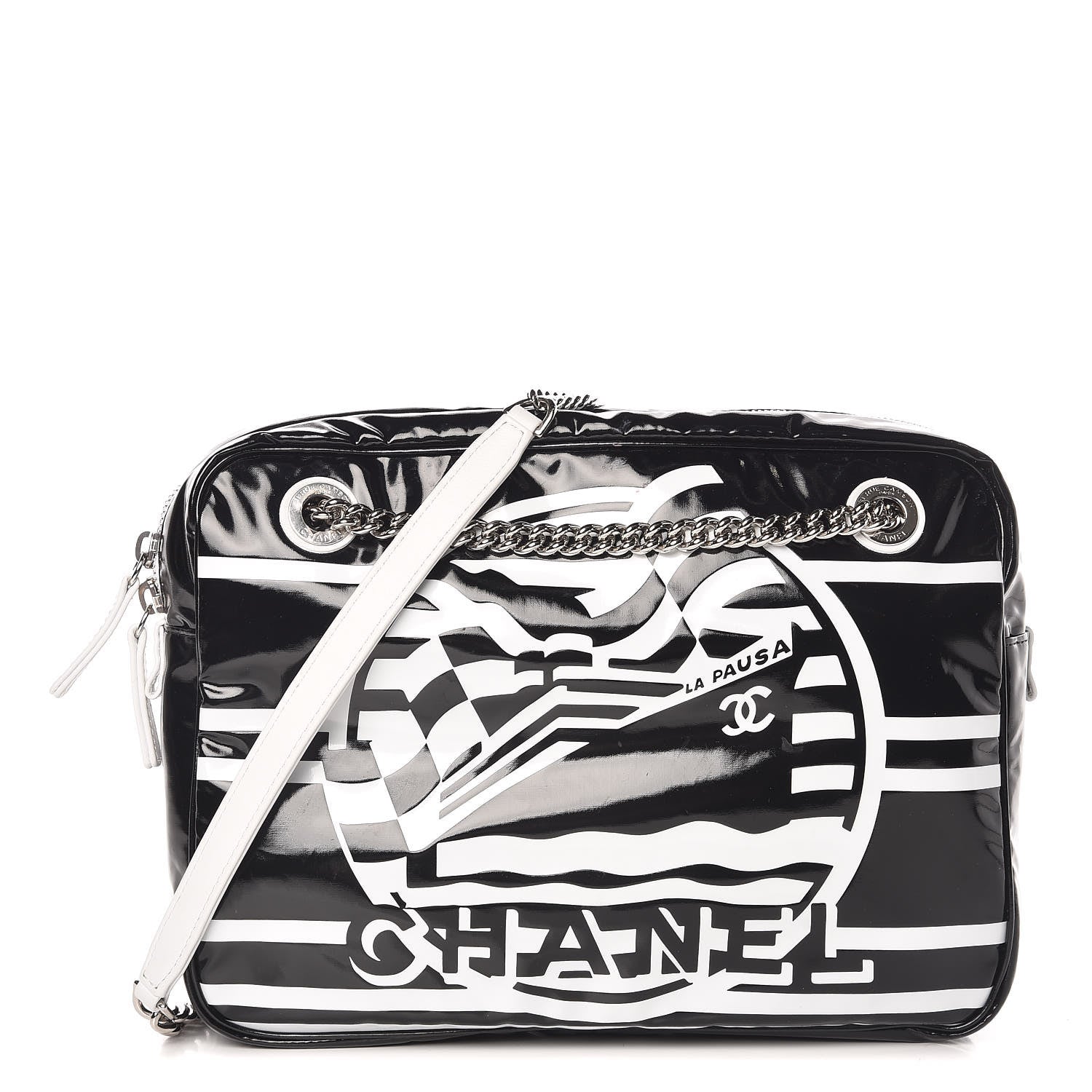 Chanel Vinyl Small La Pausa Camera Case Black 1 of 10