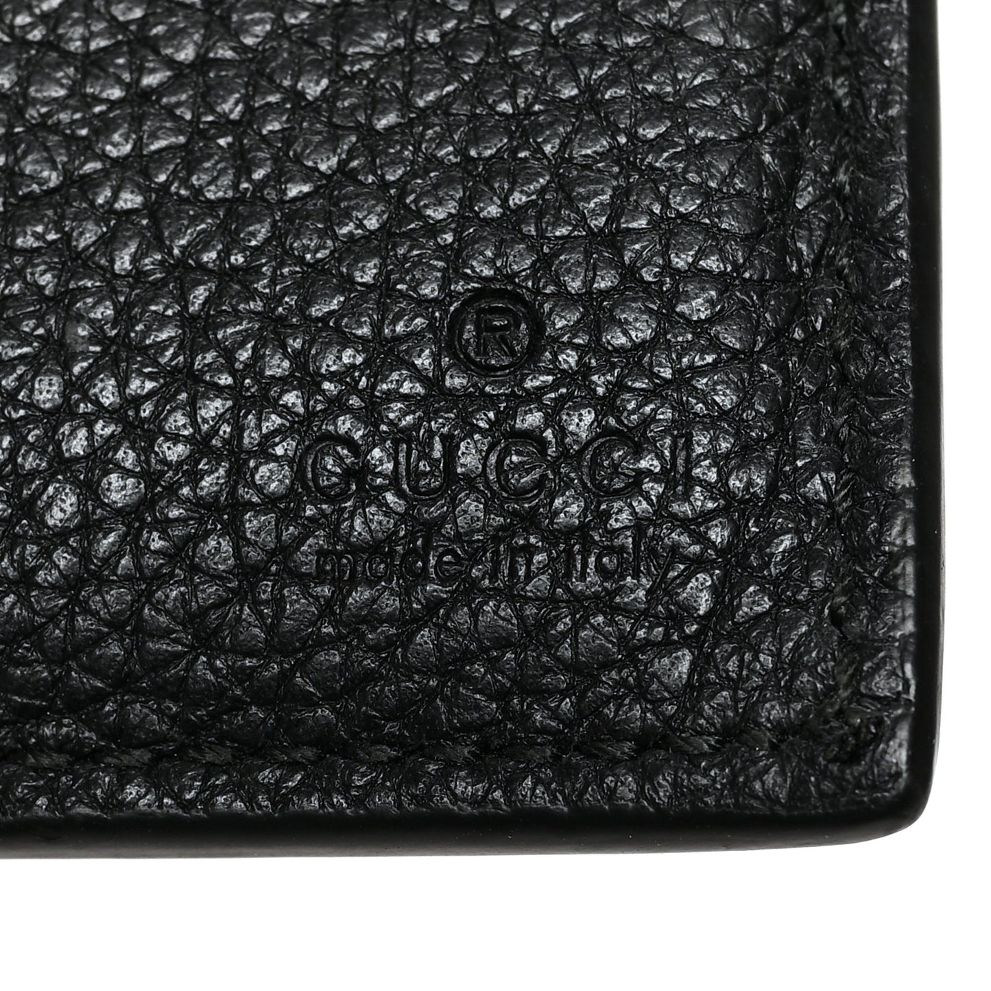 Cripto Calfskin Logo Bi-Fold Wallet Black Grege