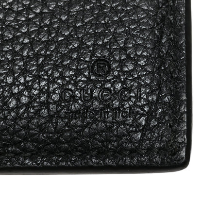 Gucci Cripto Calfskin Logo Bi-Fold Wallet Black Grege 6 of 7