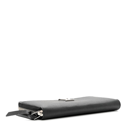 Louis Vuitton Calfskin Zippy Lockme Wallet Black 4 of 6