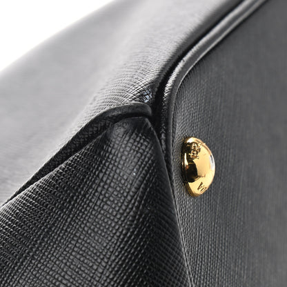 Prada Saffiano Small Galleria Double Zip Tote Black 5 of 16