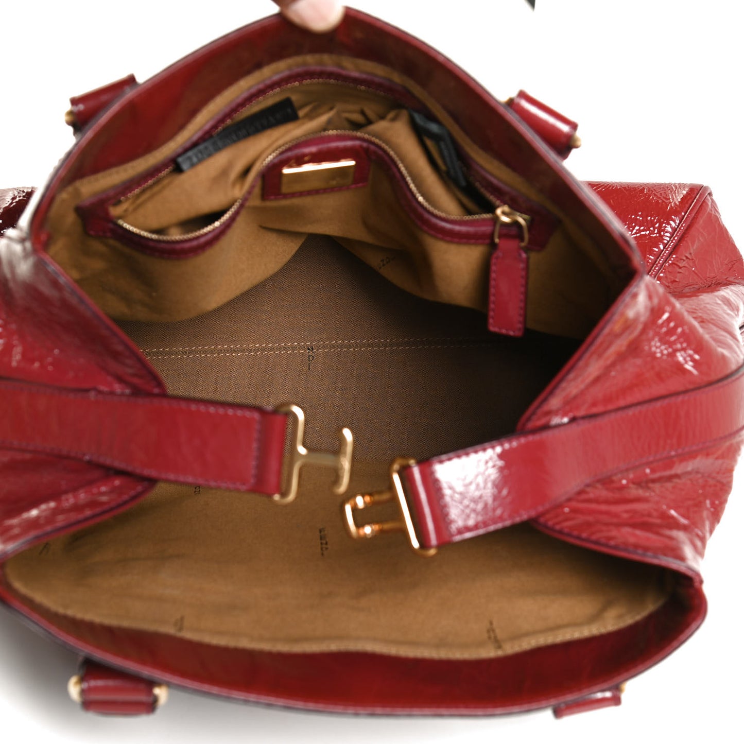 Vitello Naplak Small Bag De Jour Rosso