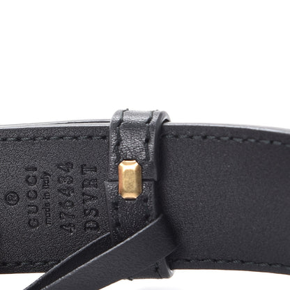 Gucci Calfskin Matelasse GG Marmont Belt Bag 75 30 Black 9 of 9