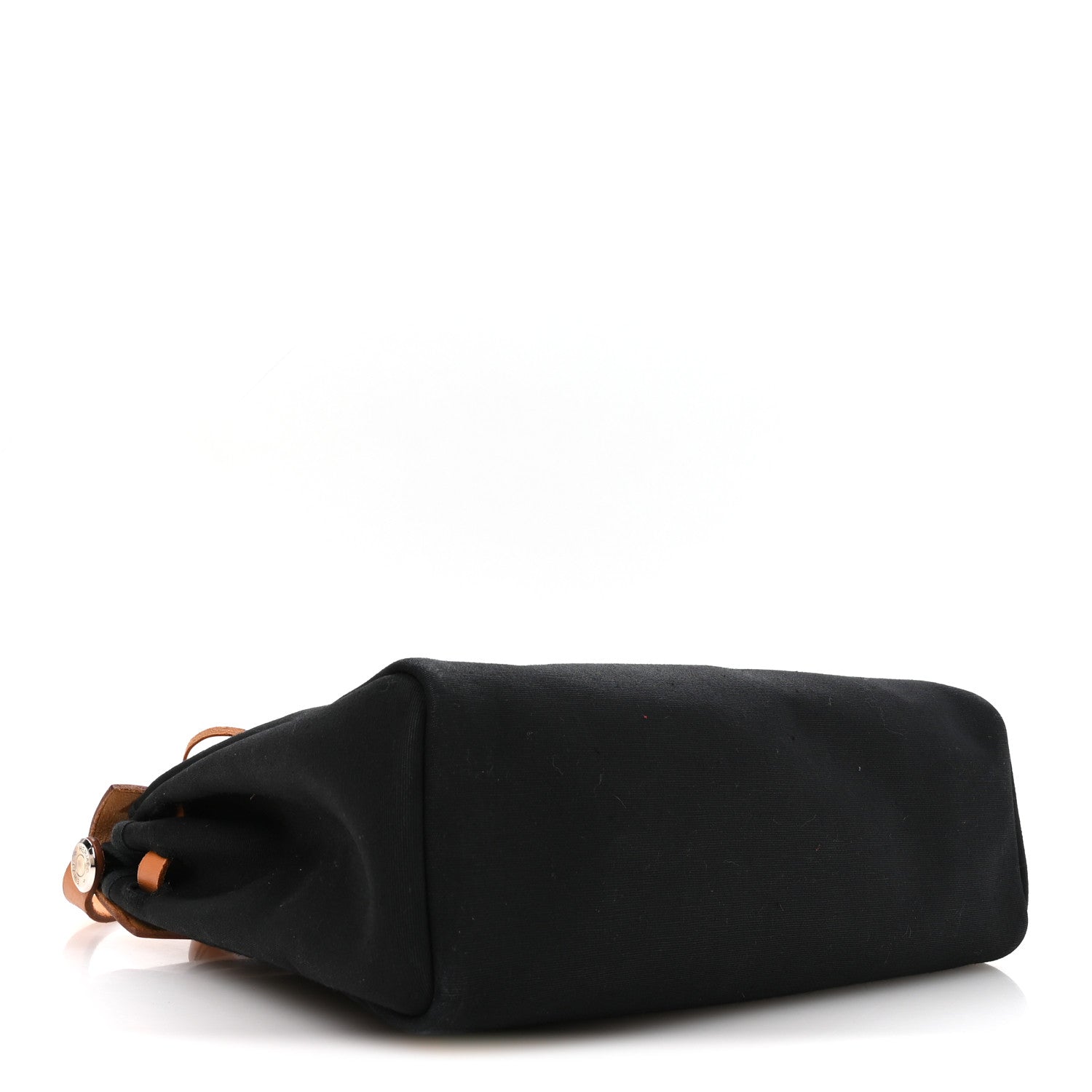 Hermes Toile Vache Calfskin Herbag 30 PM Black Natural 5 of 12