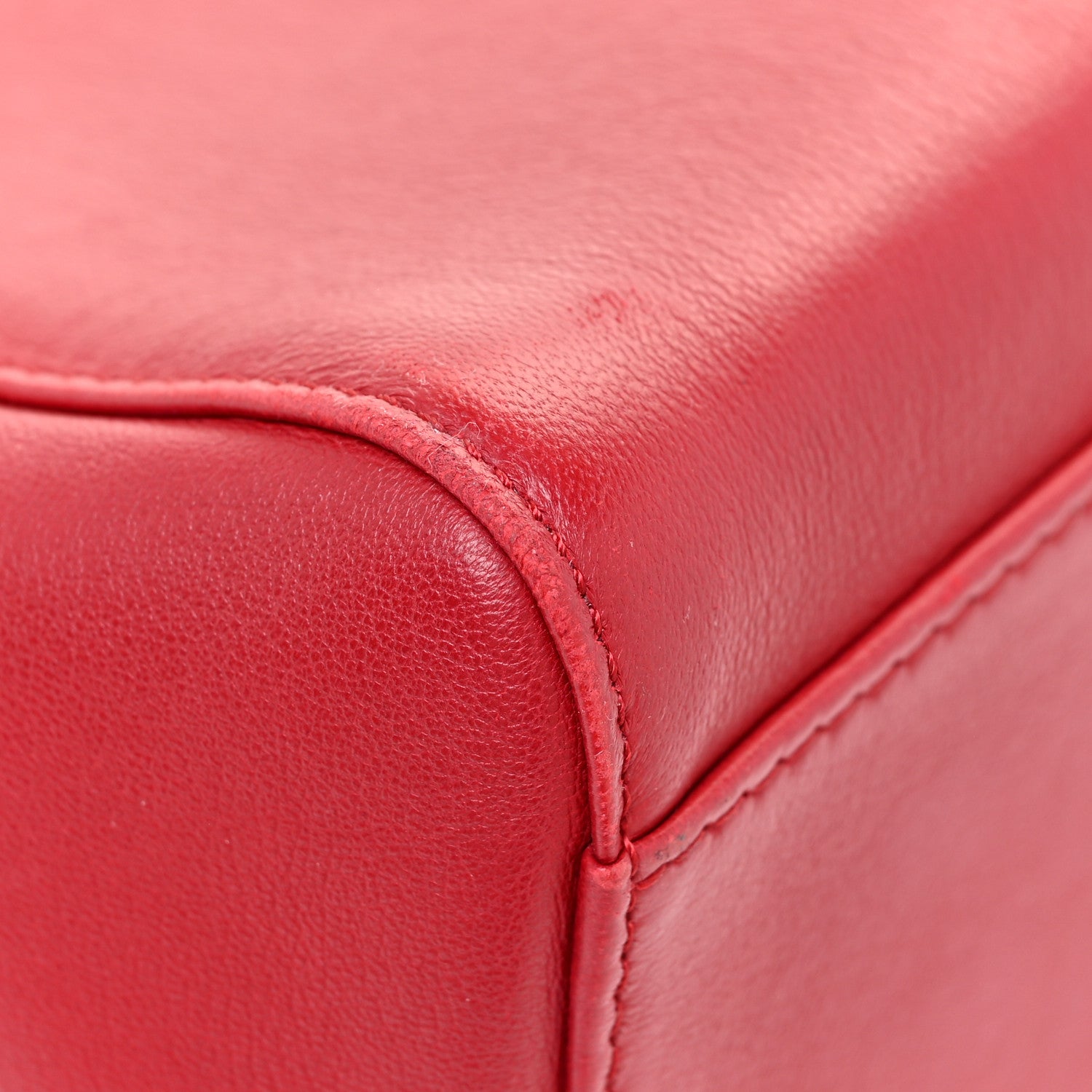 Fendi Nappa Mini Peekaboo Iconic Satchel Fragola 13 of 17