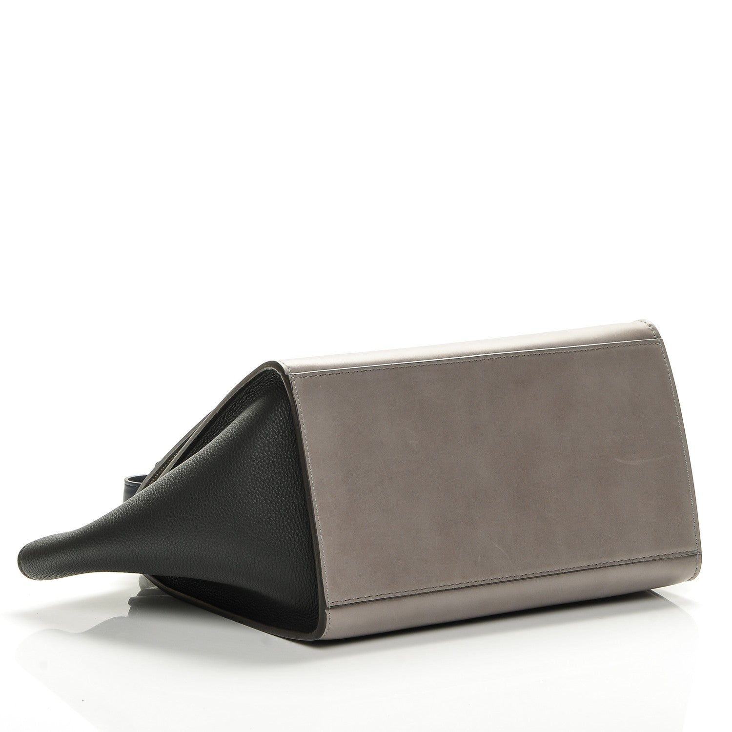 Celine Sleek Calfskin Small Tri-Color Trapeze Dark Blue 4 of 7