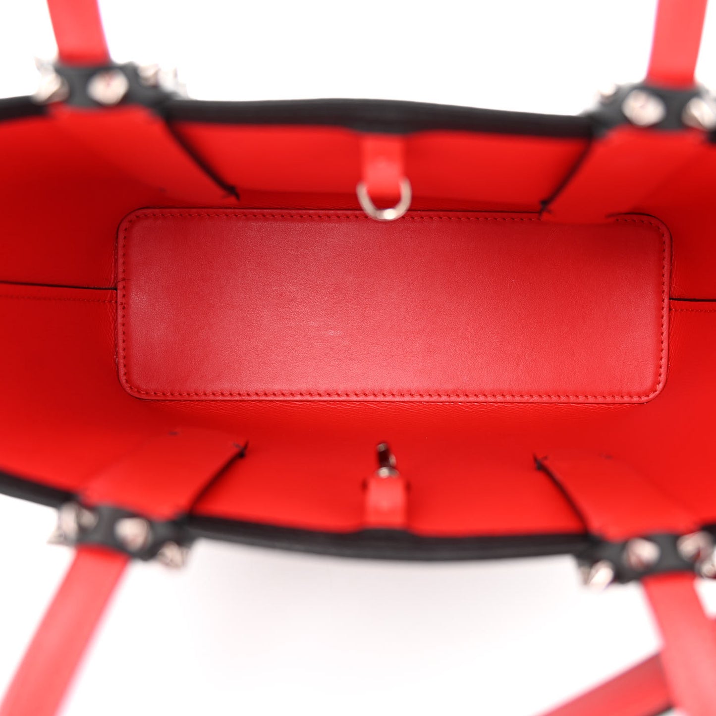 Calfskin Spikes Mini East West Cabata Tote Black