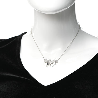 Tiffany Platinum Diamond Mini Paper Flowers Cluster Pendant Necklace 2 of 6