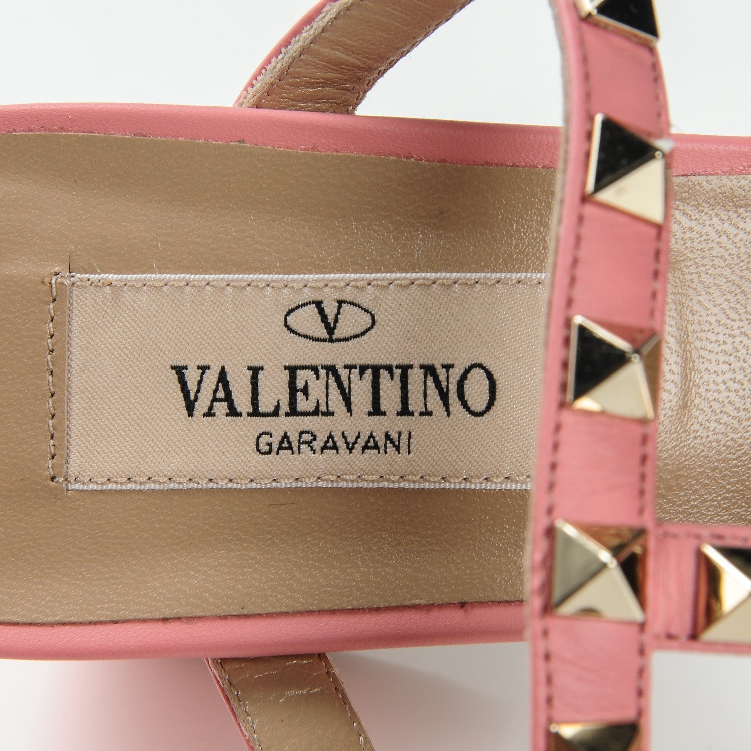Valentino Garavani Calfskin Rockstud 60mm Caged Slide Sandals 35 Paradise Rose 7 of 7