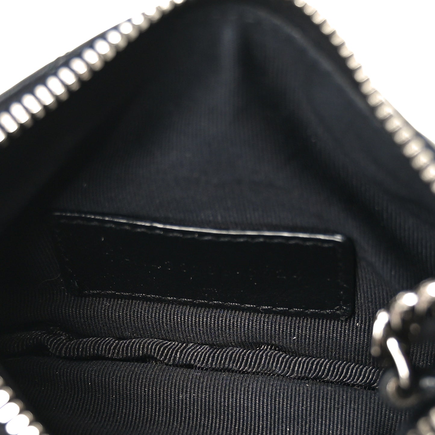 Calfskin Matelasse Monogram Key Pouch Black