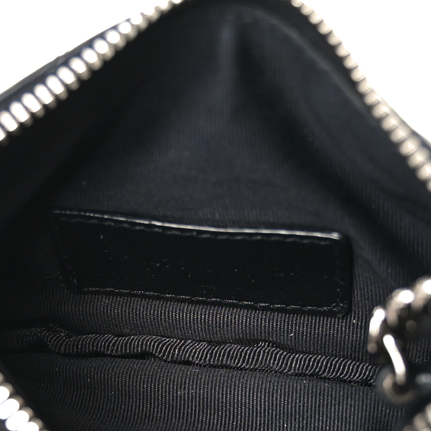 Saint Laurent Calfskin Matelasse Monogram Key Pouch Black 5 of 7