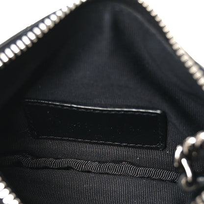 Saint Laurent Calfskin Matelasse Monogram Key Pouch Black 5 of 7