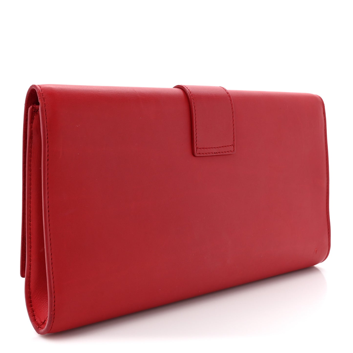 Calfskin Classic Y Ligne Clutch Red