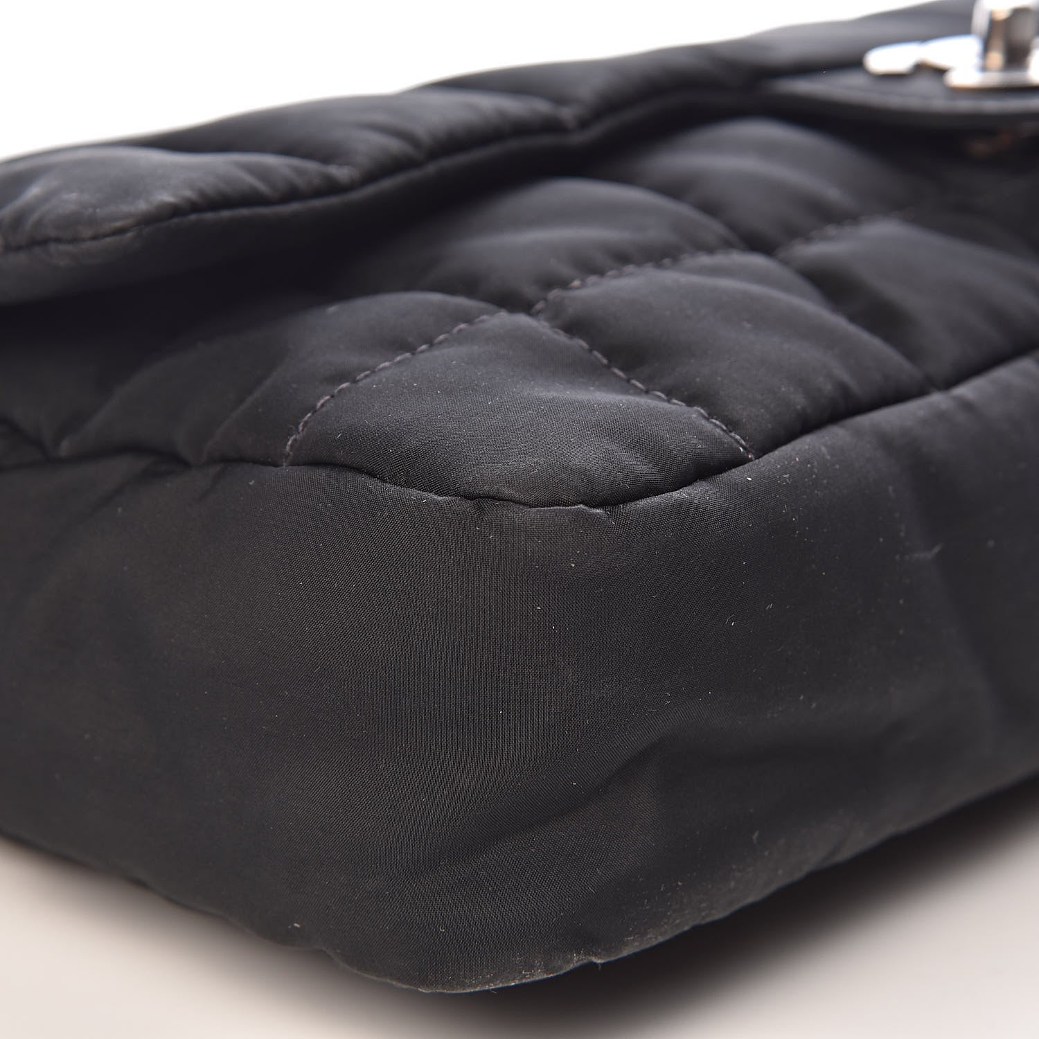Chanel Nylon Square Quilted Flap Black 11 of 15