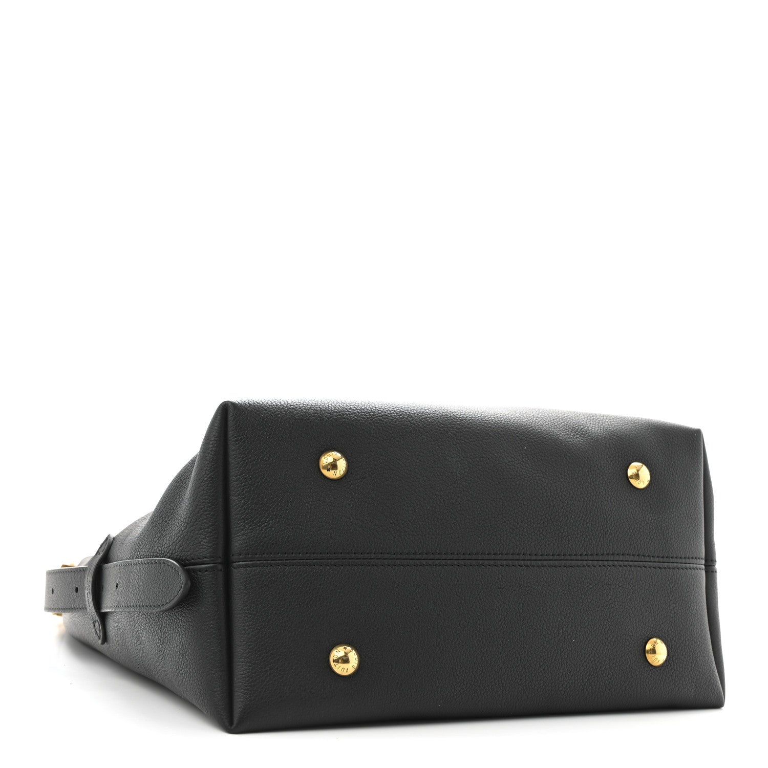 Louis Vuitton Grained Calfskin Low Key Hobo MM Black 5 of 11