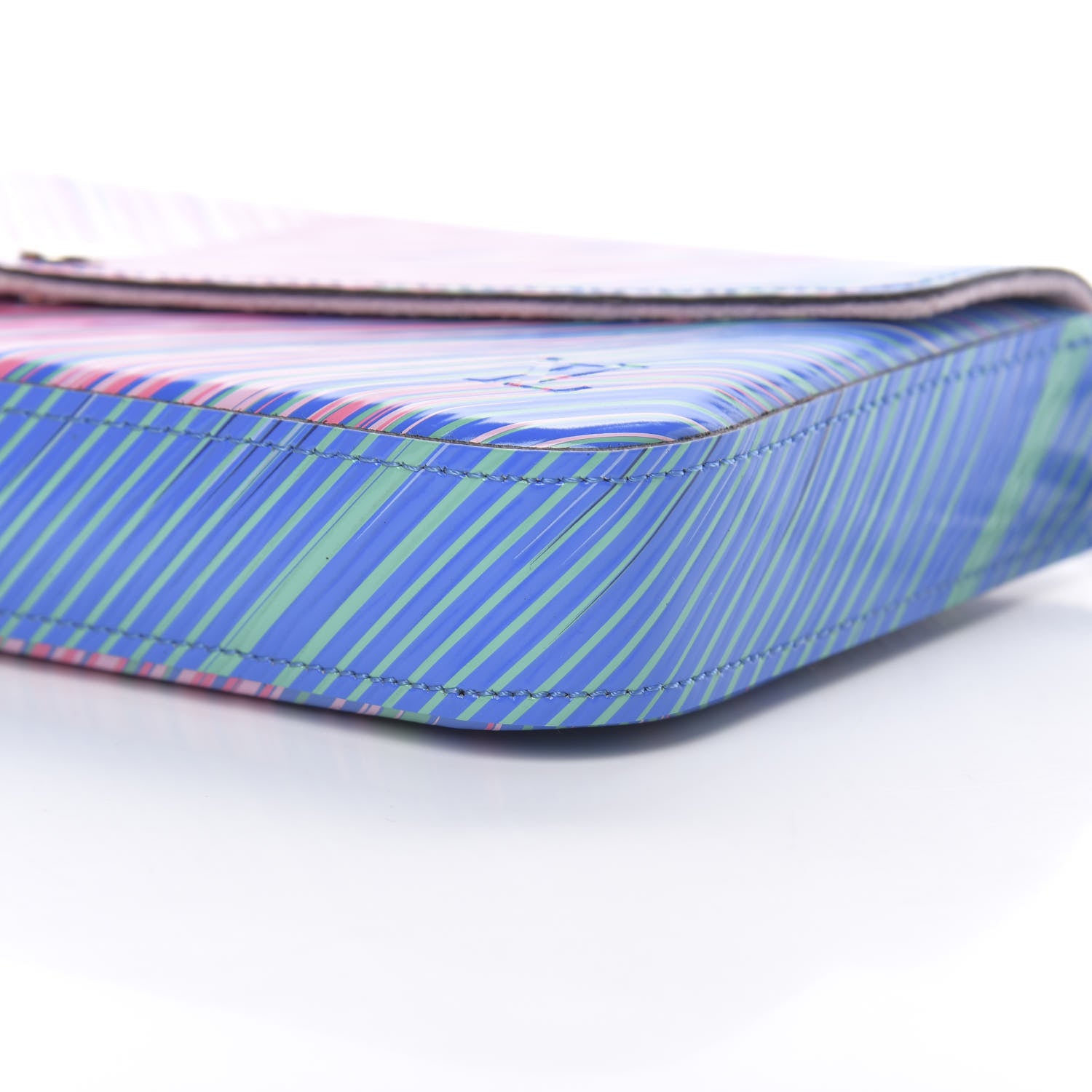 Louis Vuitton Epi Tropical Pochette Felicie Blue Rose 12 of 14
