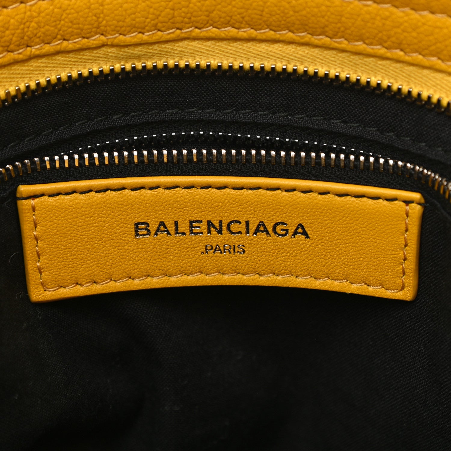 Balenciaga Chevre Silver Metallic Edge Hardware City Jaune Epi 6 of 10