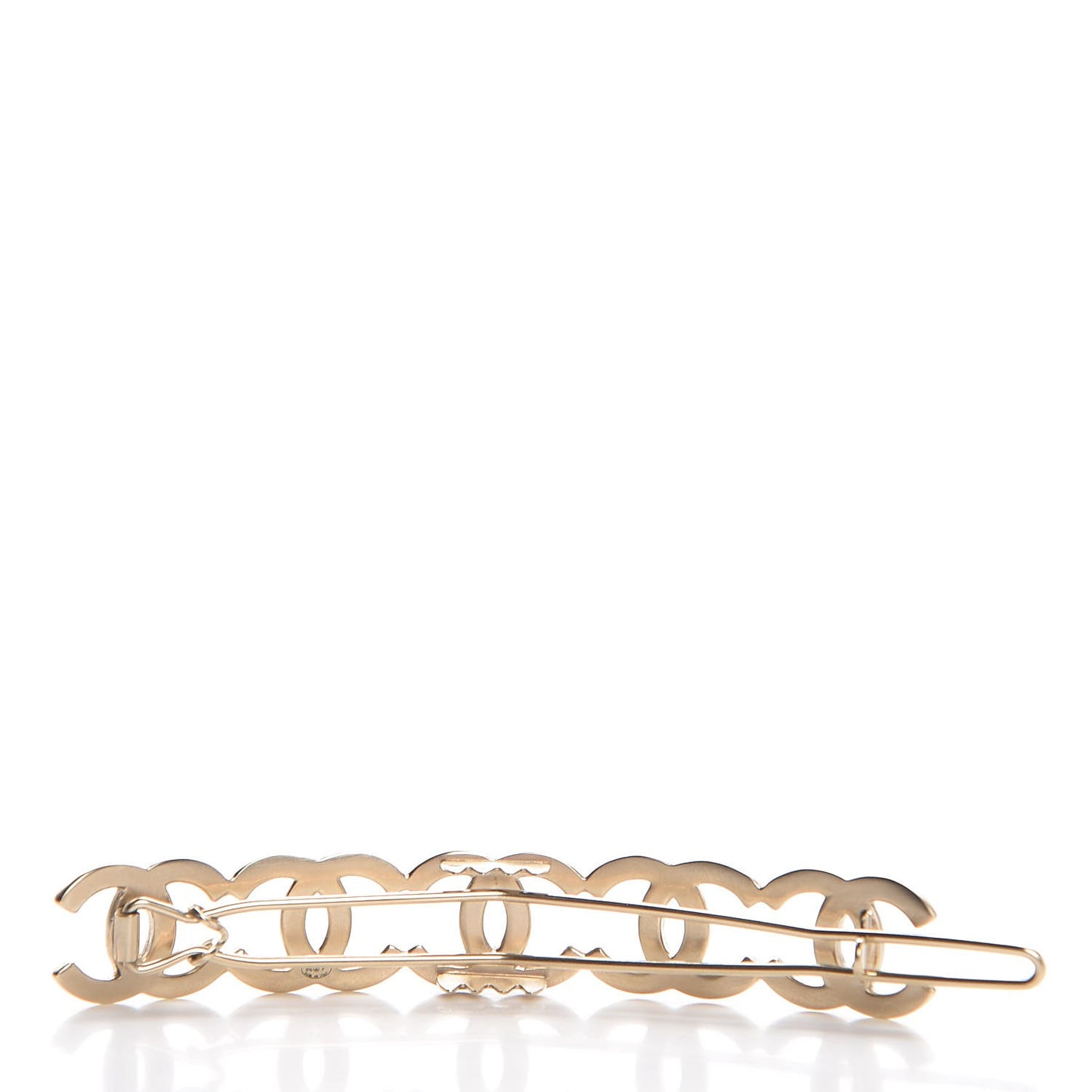 Metal CC Hair Clip Barrette Gold