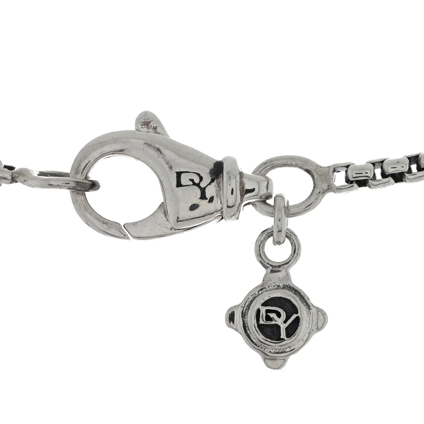 Sterling Silver Diamond Initial C Charm Necklace